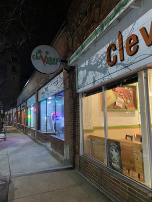 Outside at Cleveland Vegan in Lakewood