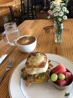 Breakfast sandwich. Fantastic! at Cleveland Vegan in Lakewood