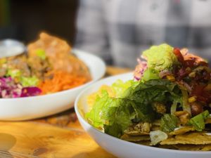 Loaded Nachos (Right) at Cleveland Vegan in Lakewood