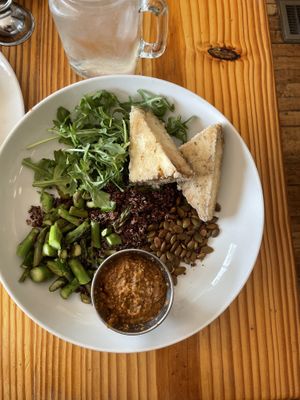 Pesto bowl- tomato pesto  at Cleveland Vegan in Lakewood