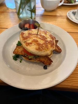 Breakfast sammie  at Cleveland Vegan in Lakewood