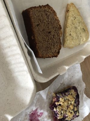 Banana Bread, Scone, and Oat Bar  at Cleveland Vegan in Lakewood