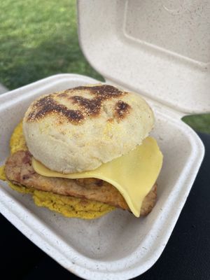 Bacon egg and cheeze  at Cleveland Vegan in Lakewood