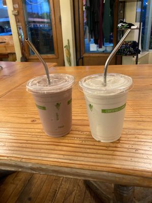 Classic Chocolate Shake and Caramel Apple Shake at Cleveland Vegan in Lakewood