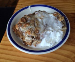 pumpkin French toast bake at Cleveland Vegan in Lakewood