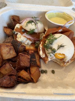 Lox Benedict Plate   at Cleveland Vegan in Lakewood