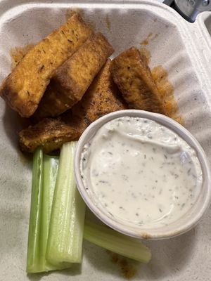 Buffalo Tofu Wings  at Cleveland Vegan in Lakewood