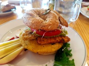 Breakfast sandwich at Cleveland Vegan in Lakewood