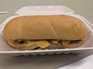 Philly cheesesteak at Cleveland Vegan in Lakewood
