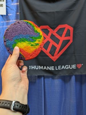 Pride cookie at Cleveland Vegan in Lakewood