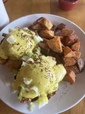 This vegan Benedict was out of this world   at Cleveland Vegan in Lakewood