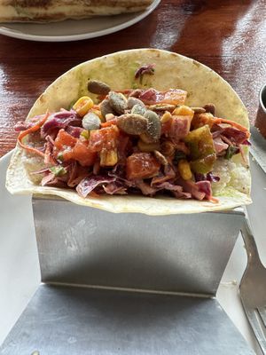 Crispy Tofu Tacos! Sooo yummy!  at Cleveland Vegan in Lakewood