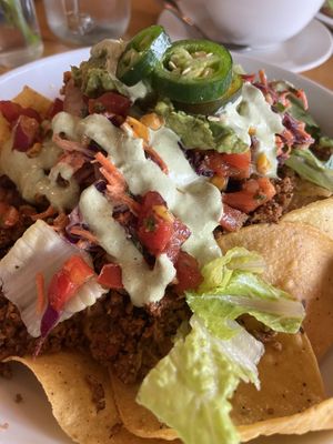 Loaded nachos  at Cleveland Vegan in Lakewood