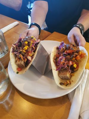 Crispy Tofu Tacos at Cleveland Vegan in Lakewood
