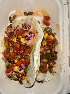 Crispy tofu tacos! Yummmmmmmmmm  at Cleveland Vegan in Lakewood