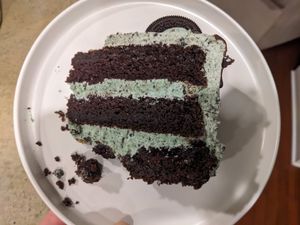 Grasshopper cake at Cleveland Vegan in Lakewood