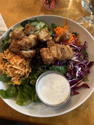 VGF chicken bacon ranch salad   at Cleveland Vegan in Lakewood