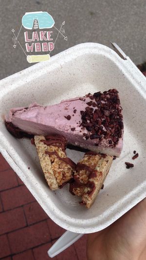 raw cake + little cookies  at Cleveland Vegan in Lakewood
