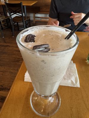 Husband got cookies and cream mix with peanut butter. It was excellent !  at Cleveland Vegan in Lakewood
