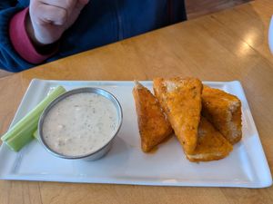 Buffalo tofu wings at Cleveland Vegan in Lakewood
