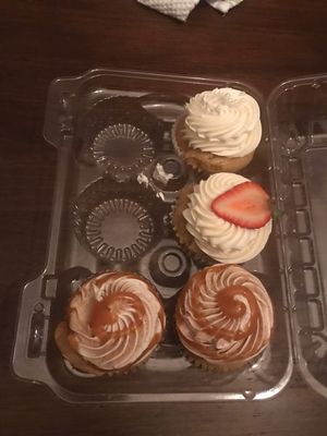 Lemon, strawberry cassata and churro. Churro was the best!! at Cleveland Vegan in Lakewood