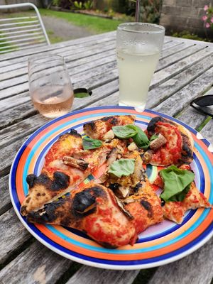 Portobello mushroom pizza at Fillmore's in Kiama