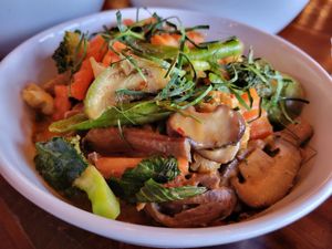 Meaty mushroom #Veganuary at Orion Cafe in Koh Phangan