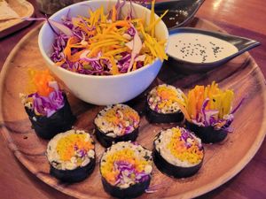 Raw sushi #Veganuary at Orion Cafe in Koh Phangan