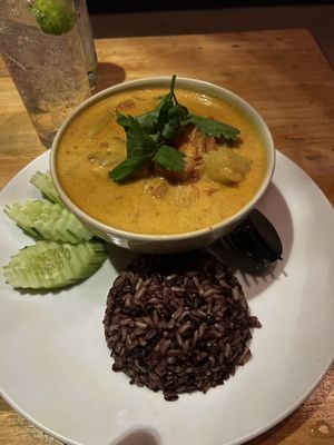 Massaman curry  at Orion Cafe in Koh Phangan