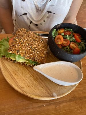 Raw BLT sando.  at Orion Cafe in Koh Phangan