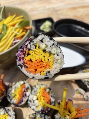 Raw Sushi close-up  at Orion Cafe in Koh Phangan