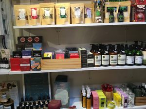 Products sold at the cafe/shop  at Orion Cafe in Koh Phangan