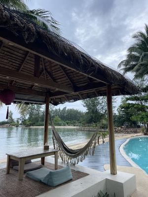 Hammocks   at Orion Cafe in Koh Phangan