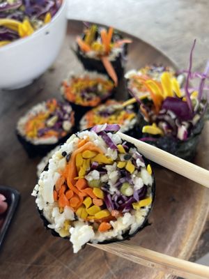 Raw sushi   at Orion Cafe in Koh Phangan