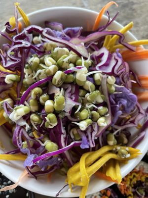Raw salad   at Orion Cafe in Koh Phangan