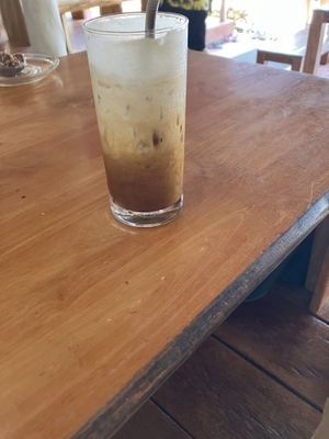 coconut coffee iced   at Orion Cafe in Koh Phangan
