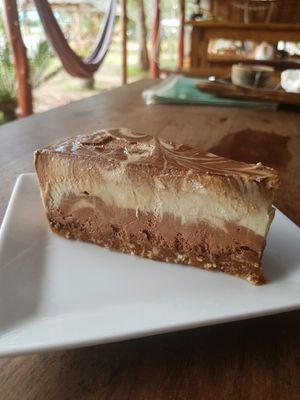 Banana and Chocolat Raw Cake at Orion Cafe in Koh Phangan