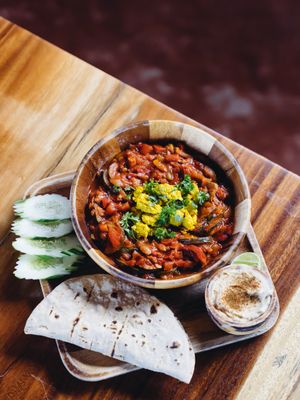 Vegan Shakshouka  at Orion Cafe in Koh Phangan