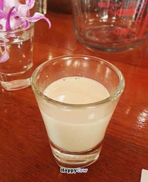 Almond milk at Orion Cafe in Koh Phangan