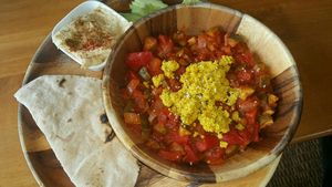 Vegan Shakshuka at Orion Cafe in Koh Phangan