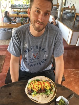 The breakfast burrito  at Orion Cafe in Koh Phangan