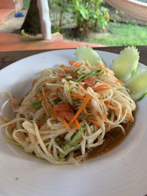 Som tum 👌🏽 at Orion Cafe in Koh Phangan