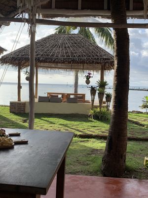 View from the tables  at Orion Cafe in Koh Phangan