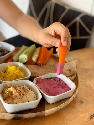 Colorful Mezze Plate at Orion Cafe in Koh Phangan