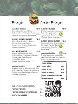 Vegane Burger at Alexandre in Reutlingen