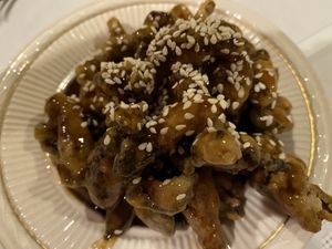 Crispy Shiitake Mushroom appetizer  at Harmony Cafe in Washington