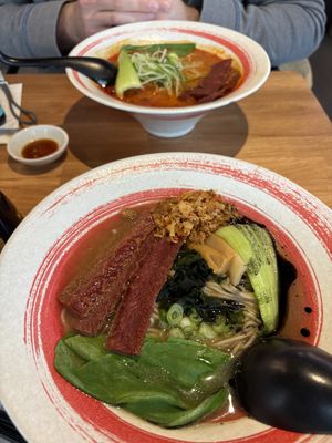 Vegan dishes  at Maki & Ramen in Manchester