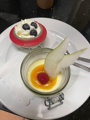 Panna cotta at Restaurant Kastell in Sulz Am Neckar