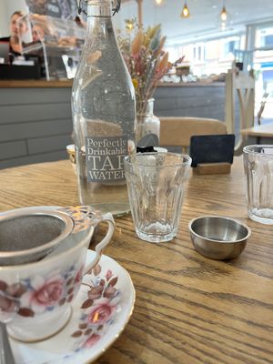 lovely little touches  at Hatters Tea Shop in Cromer