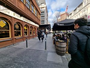 Terrace at Bier Central in Brussels